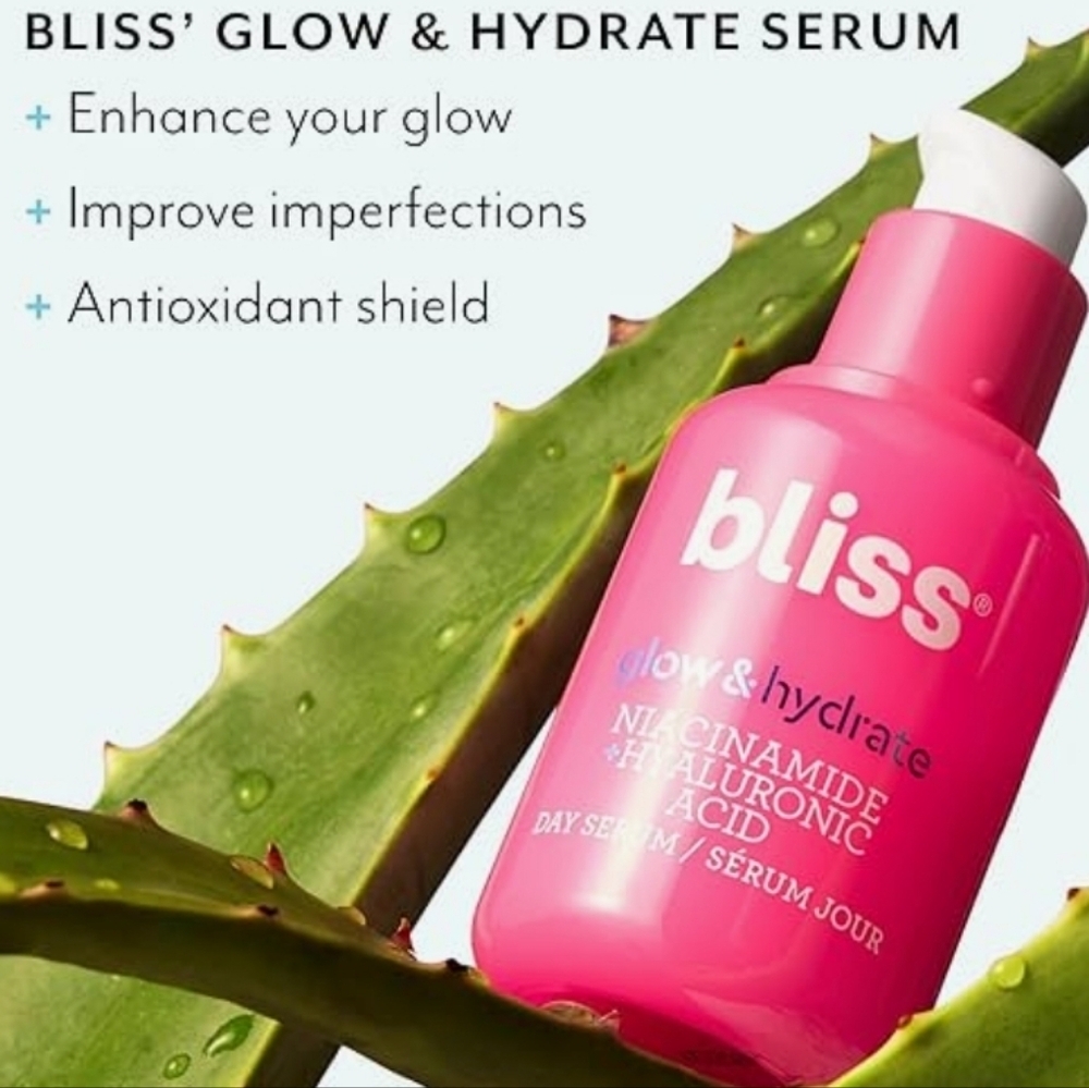 Bliss Glow & Hydrate Niacinamide & Hyaluronic Acid Day Serum, 15ml, New - Picture 4 of 8